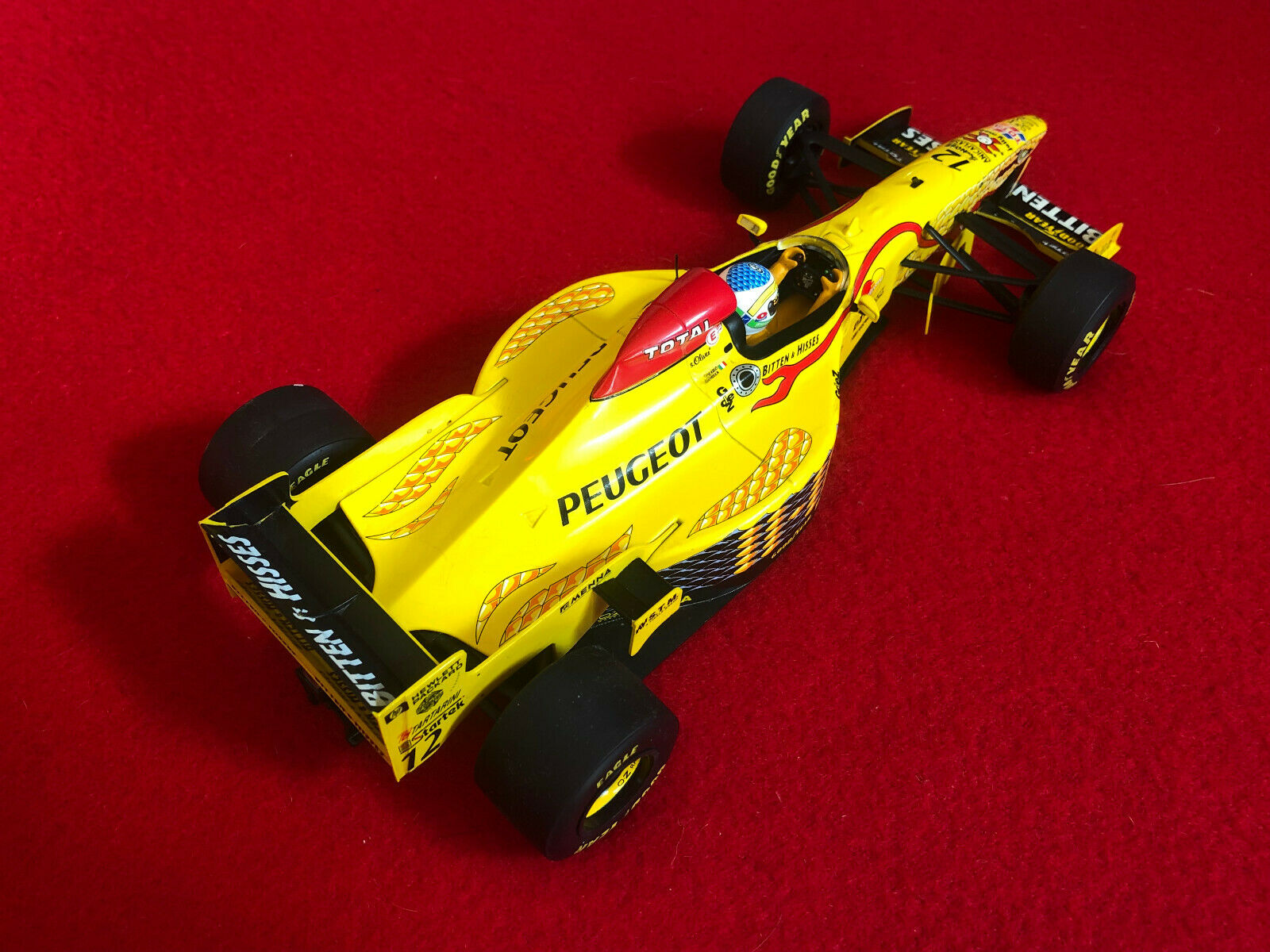 Jordan 197 peugeot (1997) 1/18 paul's model art minichamps
