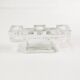 Glass, monumental candlestick, Germany 1960s