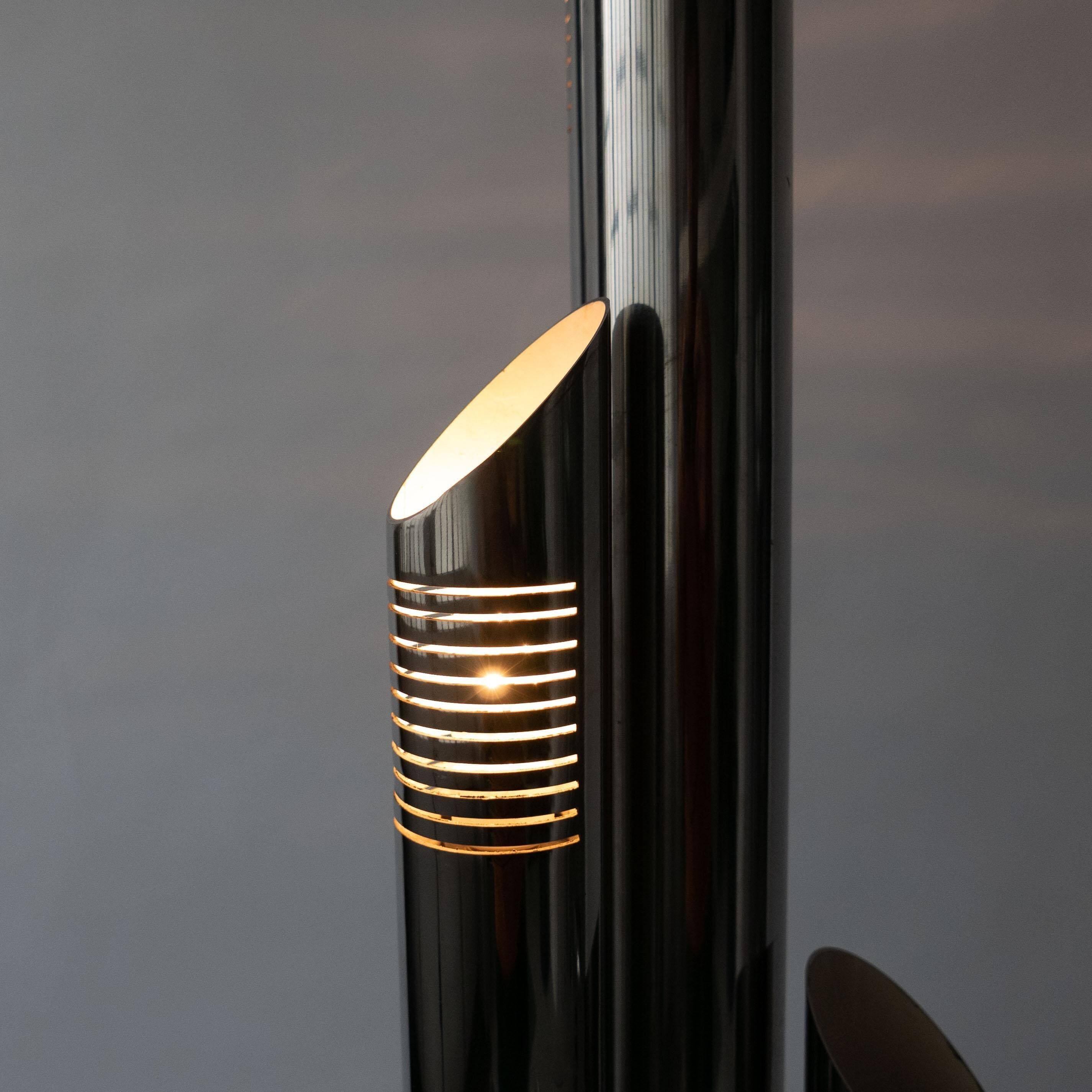 Lampadaire chromé par Goffredo Reggiani