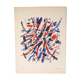 Lithography by Jacques Germain, France 1968