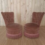 Pair of pale pink chairs