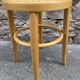 vintage curved wooden stool