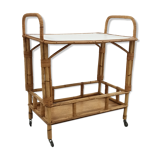 Vintage bamboo and rattan bar service