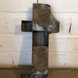 Blue sign letter "T"