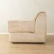 COR Space Age seating group, 1970s, set of 6 armchairs and footstool, cream white