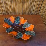 Vintage orange Vallauris dish