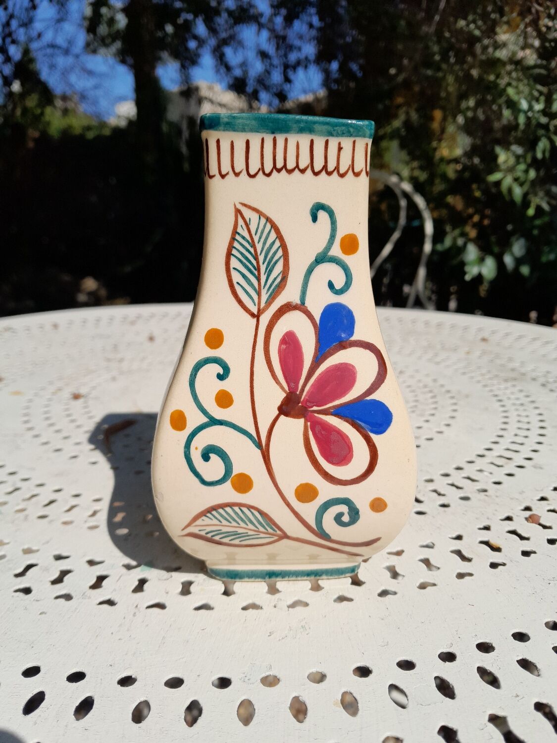 Ceramic vase 70s decor