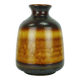 large 60s VASE ceramic model no. 1109/1 amber with red and brown