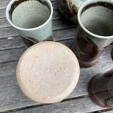 Coffee/herbal tea/orangeade stoneware service from Blanot pottery