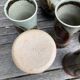 Coffee/herbal tea/orangeade stoneware service from Blanot pottery