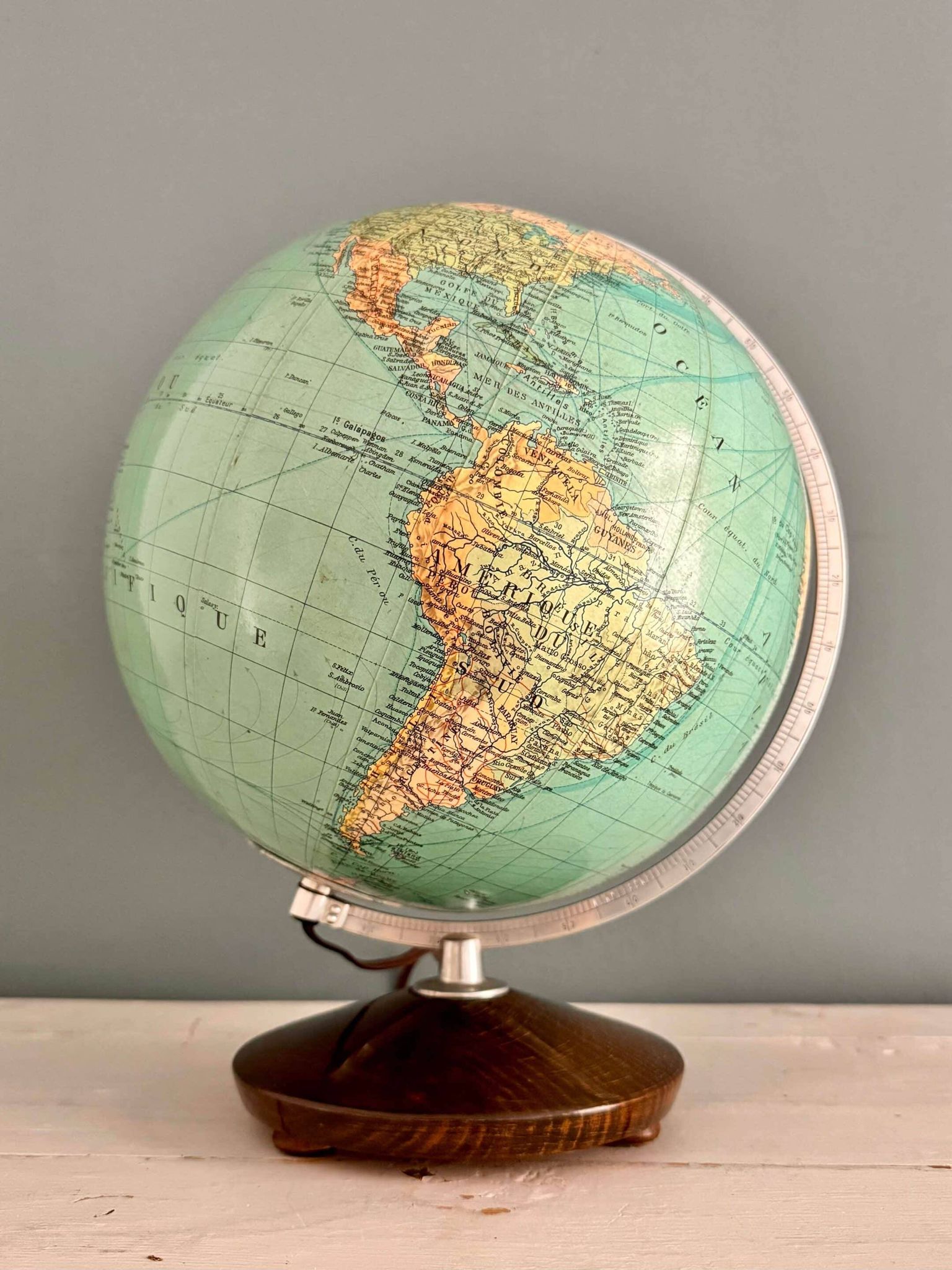 “Columbus” terrestrial globe duo, circa 1960