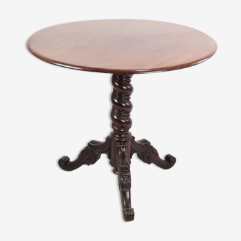 Side Table Originating from Denmark in Mahogany from Around 1860