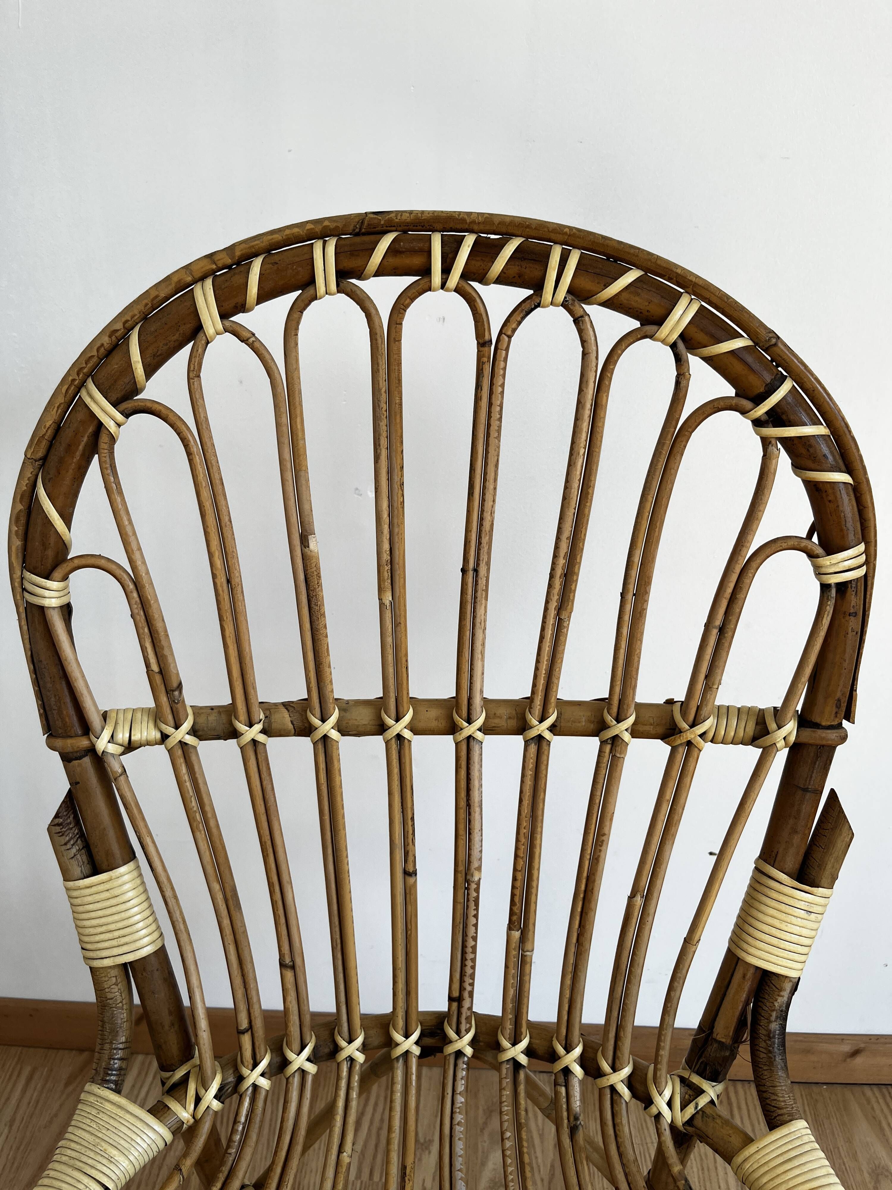 Chaise en rotin