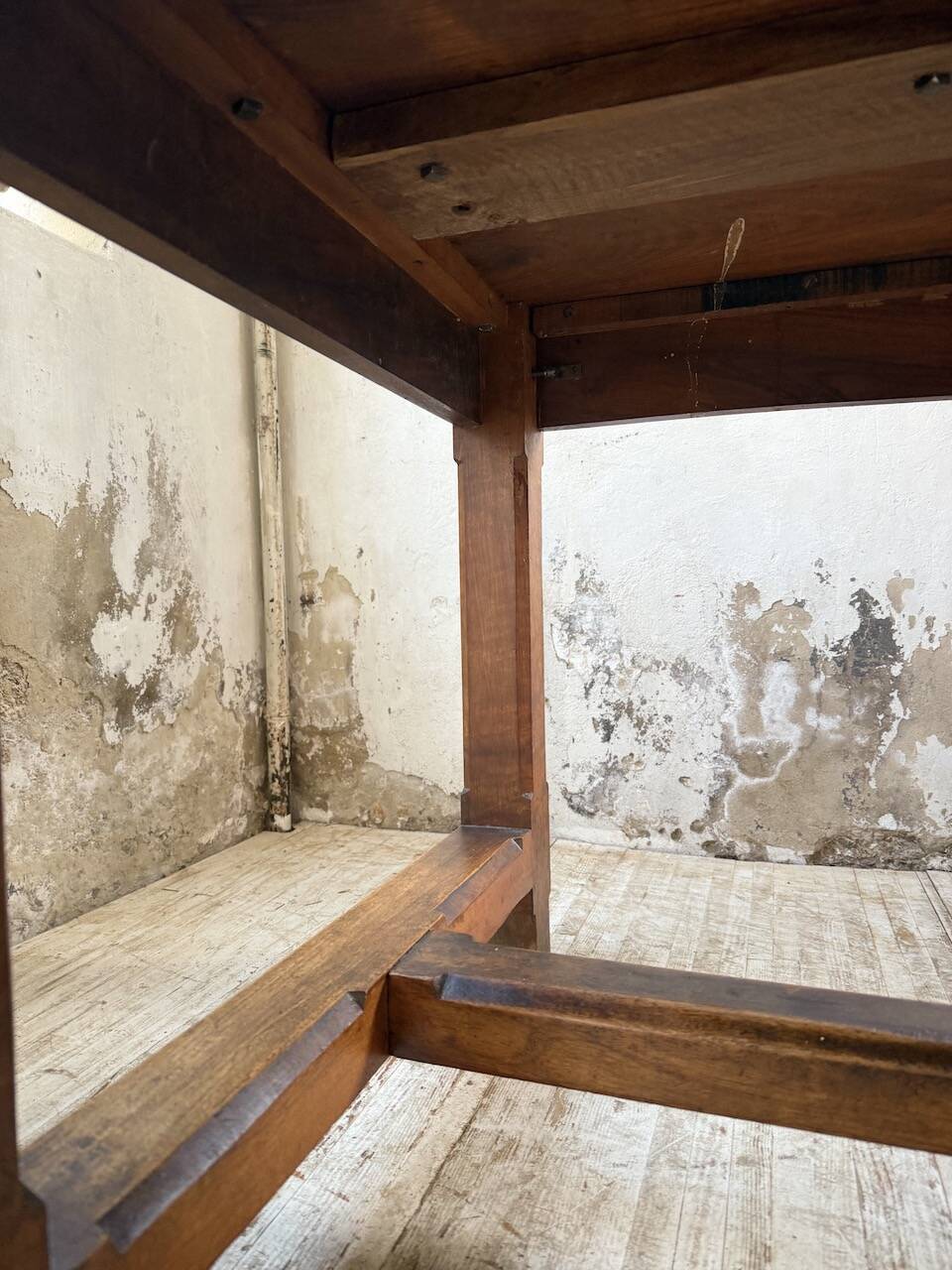 Rustic farmhouse table, solid oak, 2m