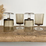 4 petits verres fumés luminarc