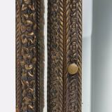 French copper Art Deco wall cabinet with beveled mirror, 1930s