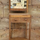 Ancienne console de lobby en teck birman