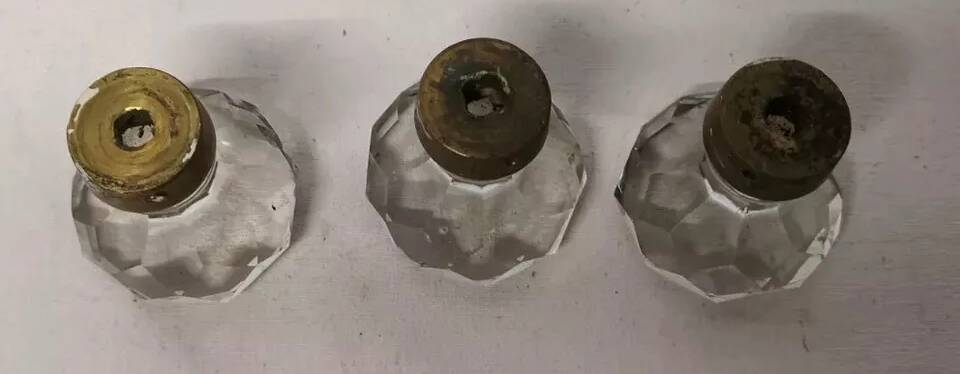 Lot de 3 boutons de porte vintage