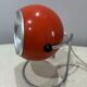 Lampe de table vintage orange en forme d'œil 1960 | Lampe en chrome de l'ère spatiale