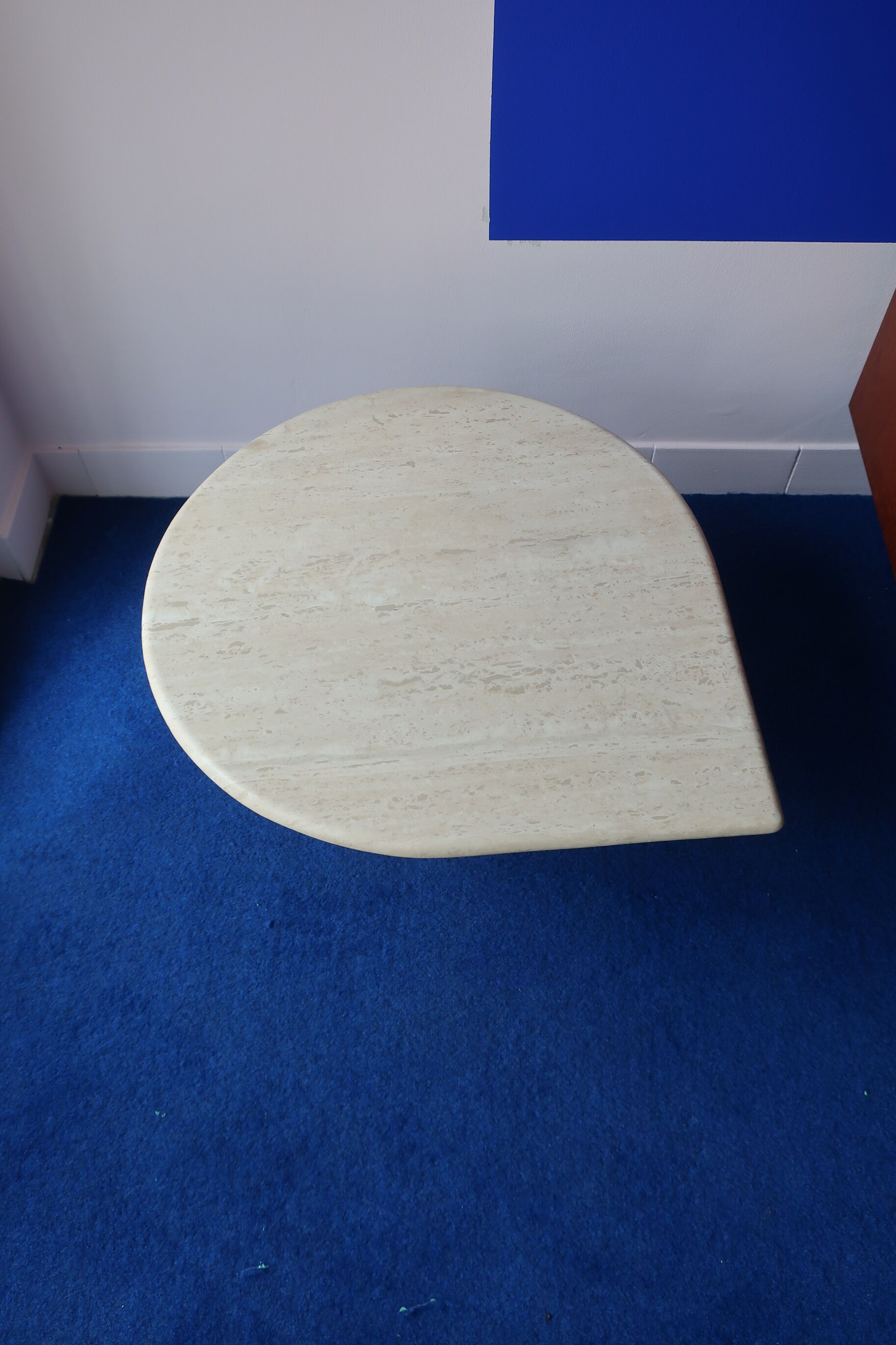 Vintage tables of the 80s in travertine