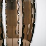 Vintage VECA Murano Glass Chandelier - 1970s Italian Pendant Lamp