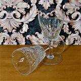 Crystal water or wine glasses - 60s glasses