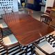 Antique Georgian mahogany dining table and 10 chairs