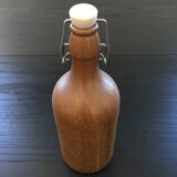 Bouteille en grès beige