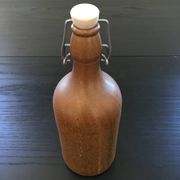 Beige stoneware bottle