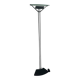 Black halogen floor lamp – design by Sigheaki Asahara, circa 1980