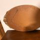 Antique Oval Round Golden Mirror in Wood Louis XVI Style Rocaille Pediment