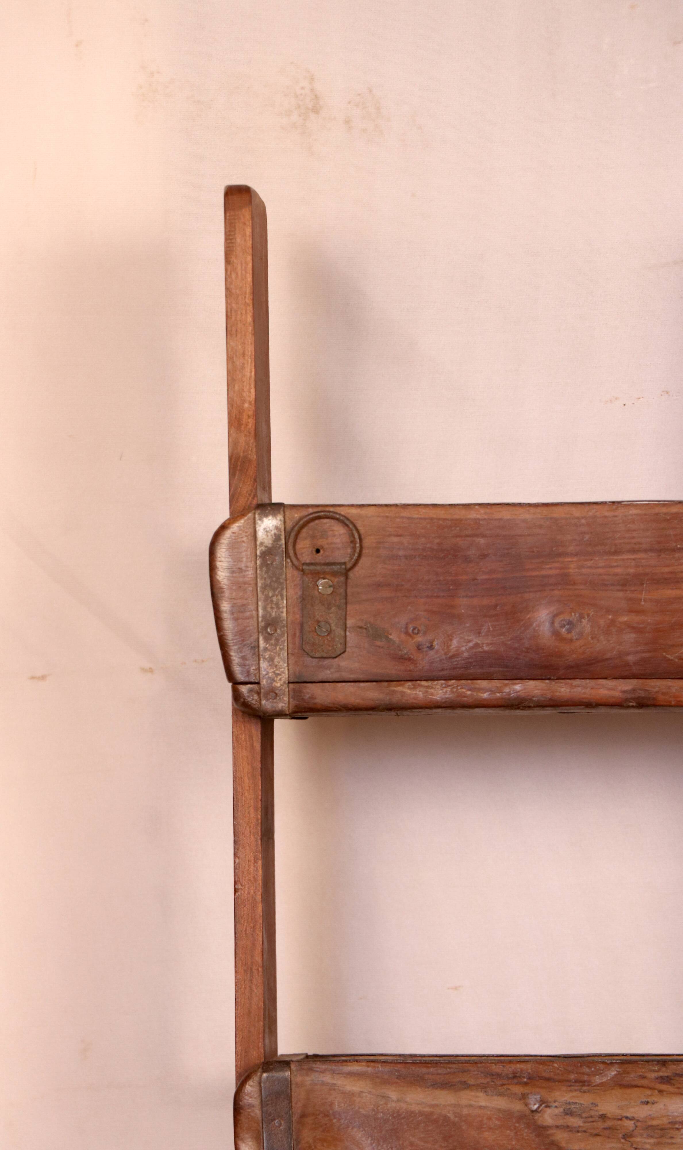 5-level shelf in Burmese teak