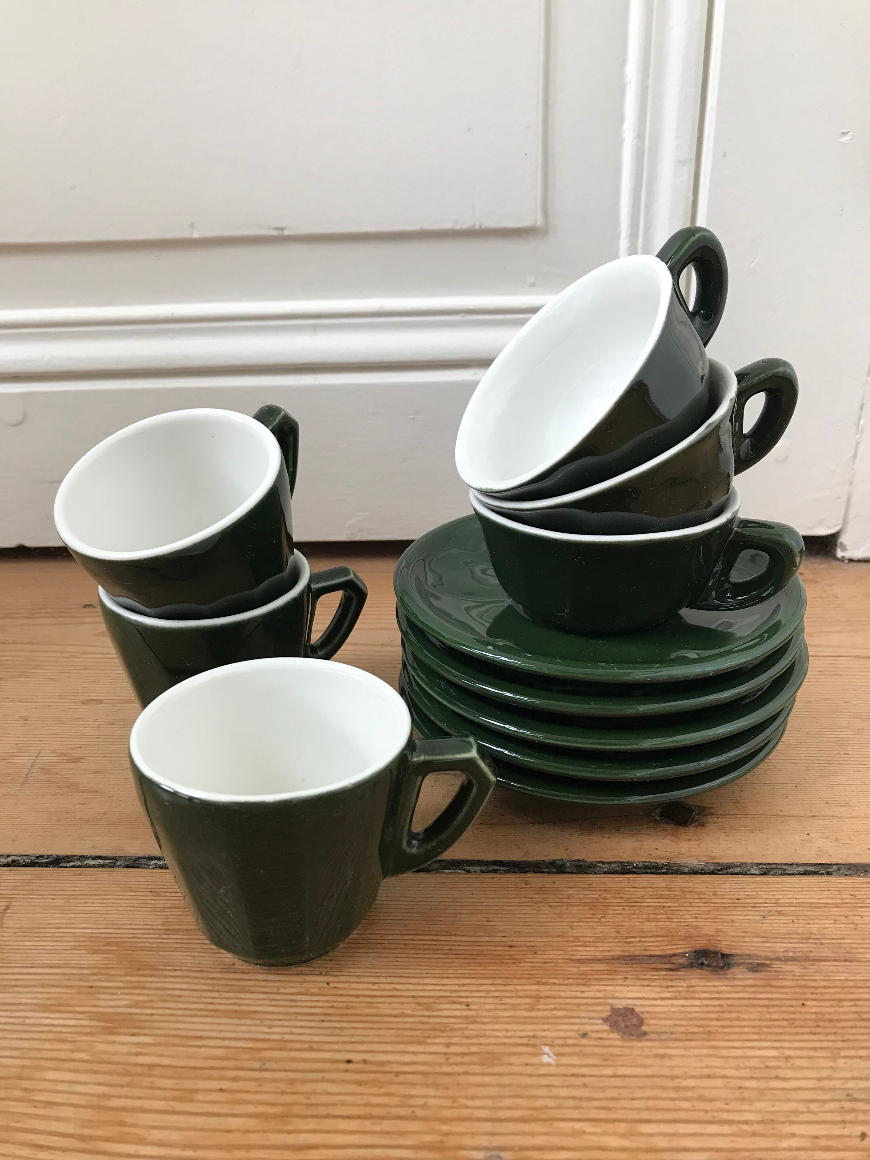 Series of cups and under cups
