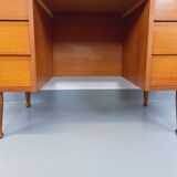 Vintage Scandinavian style executive desk in teak from the 60s