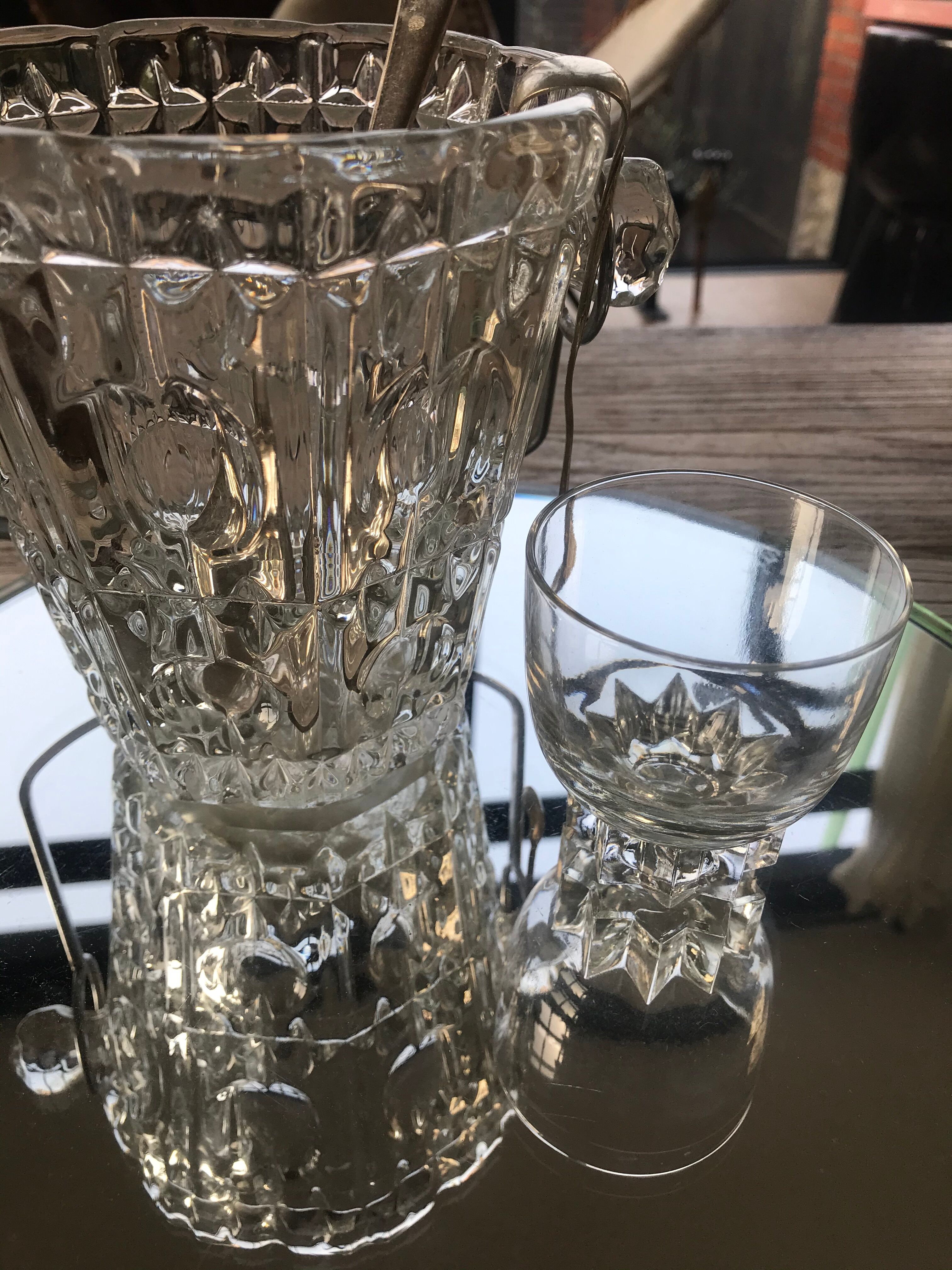 Lot of 5 small vintage glasses