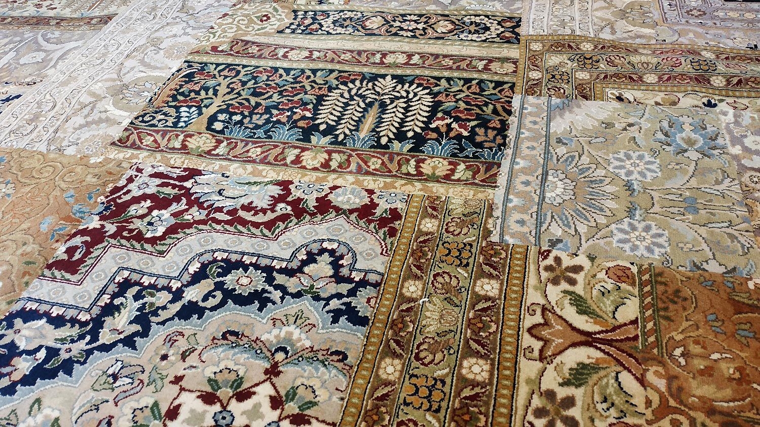 SUBLIME oriental carpet "Punjab" patchwork in wool