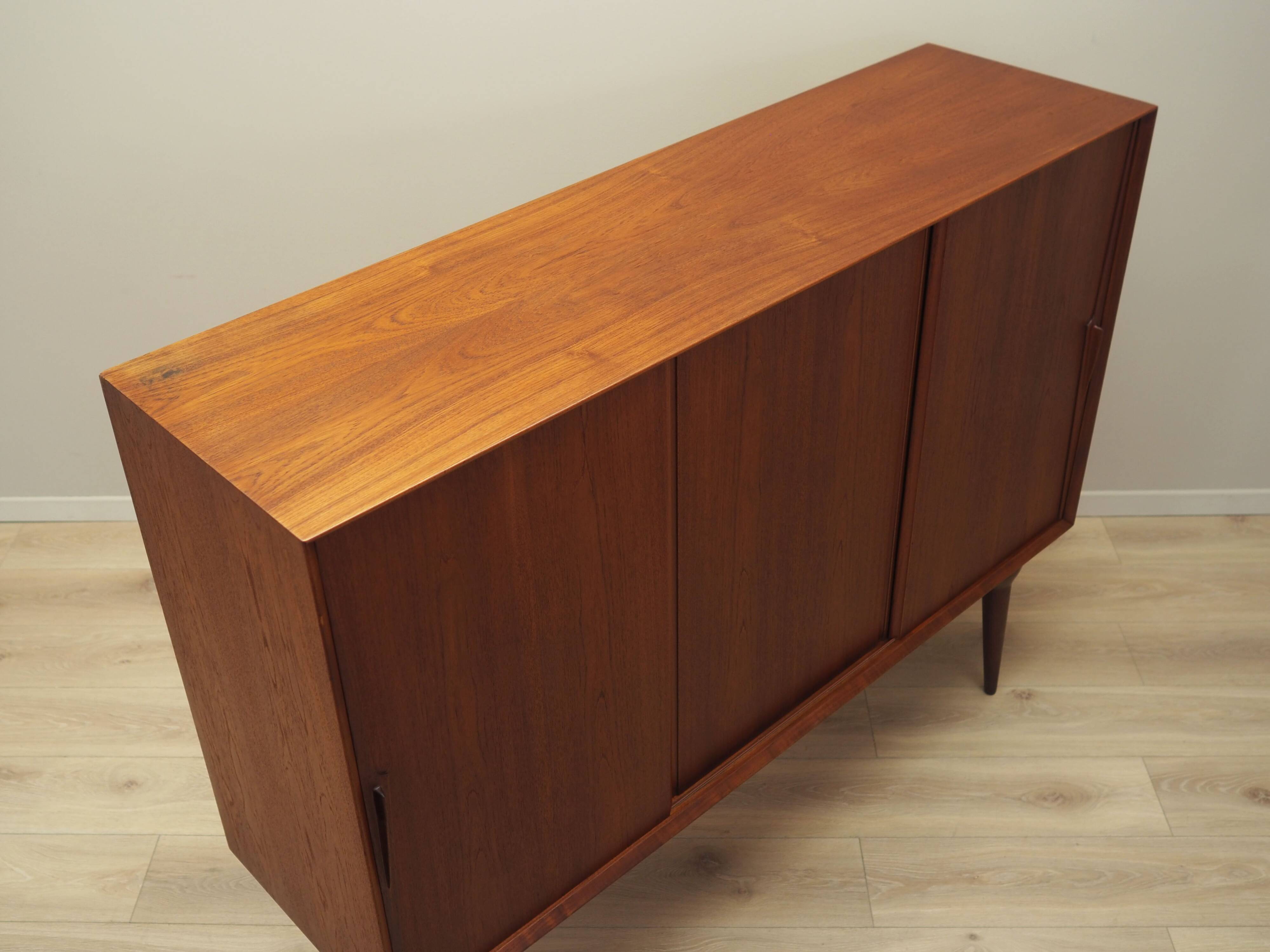Teak highboard, Danish design, 1970s, manufacturer: Omann Jun