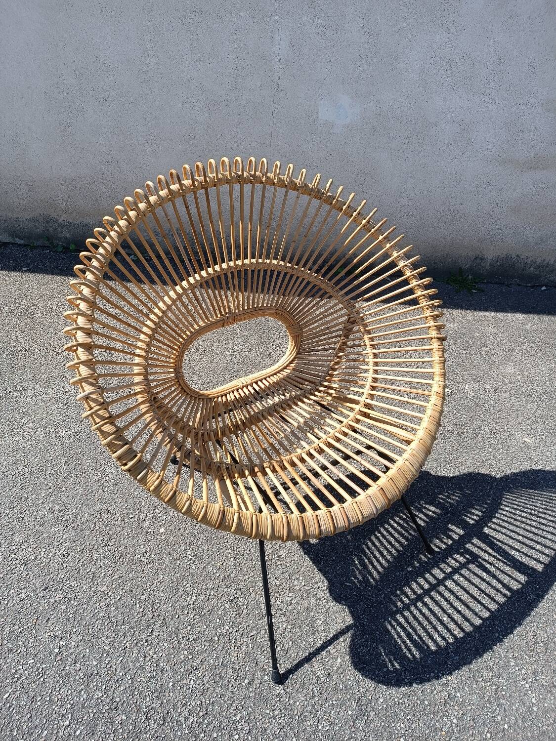 Sunburst Rattan Armchair
