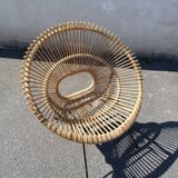 Sunburst Rattan Armchair