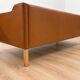 Vintage Danish mid-century 3-person Stouby sofa in cognac leather, 1960s