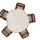 Waxed concrete dining table