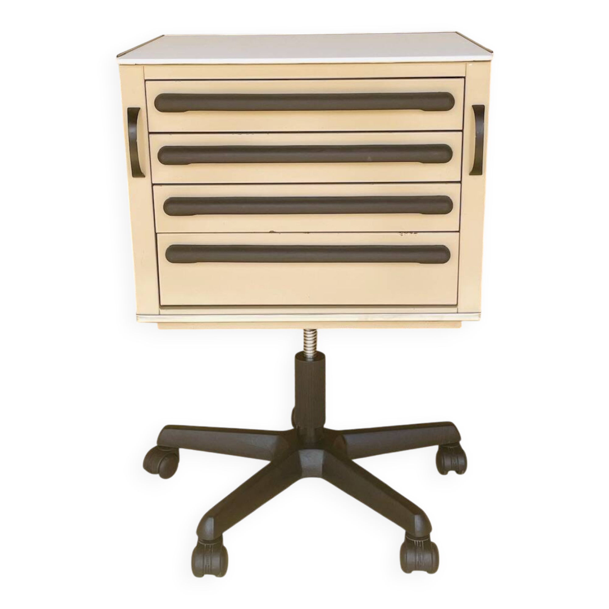 Cazzaro swivel medical storage cabinet with drawers, 1970s/1980s