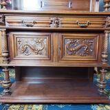 Buffet served Renaissance walnut