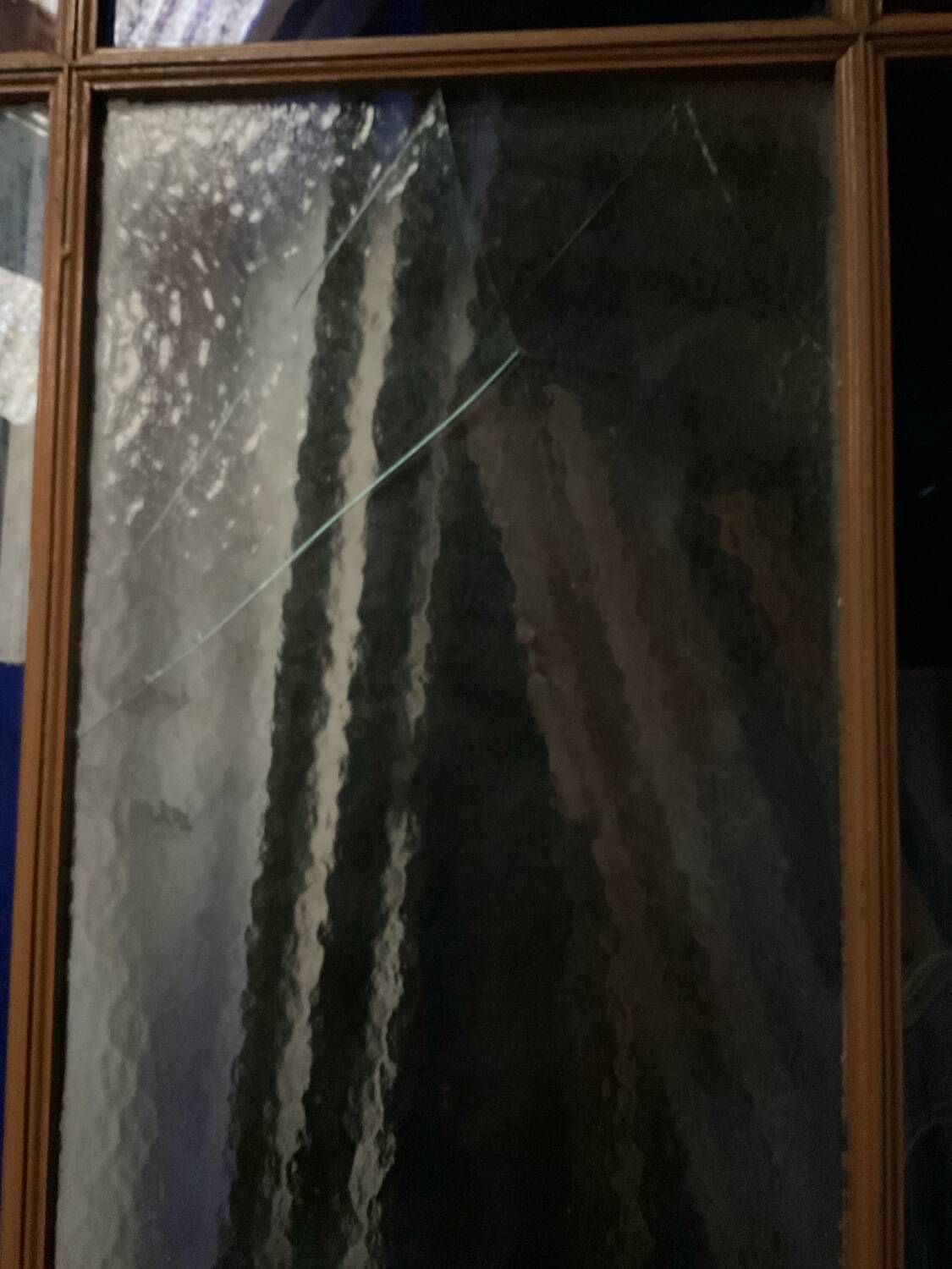 Old glass door L 92 x H 205