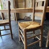 Lot of 6 straw chairs from the end of the 19th century