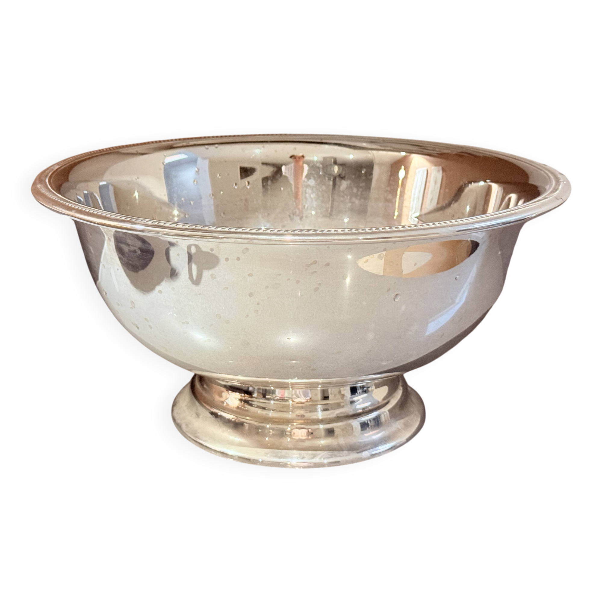 Large Luxury Silver Plated Champagne Ice Bucket / Wine Cooler on Pedestal