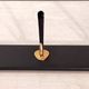 Wall-mounted coat rack in brass, 1950s-60s