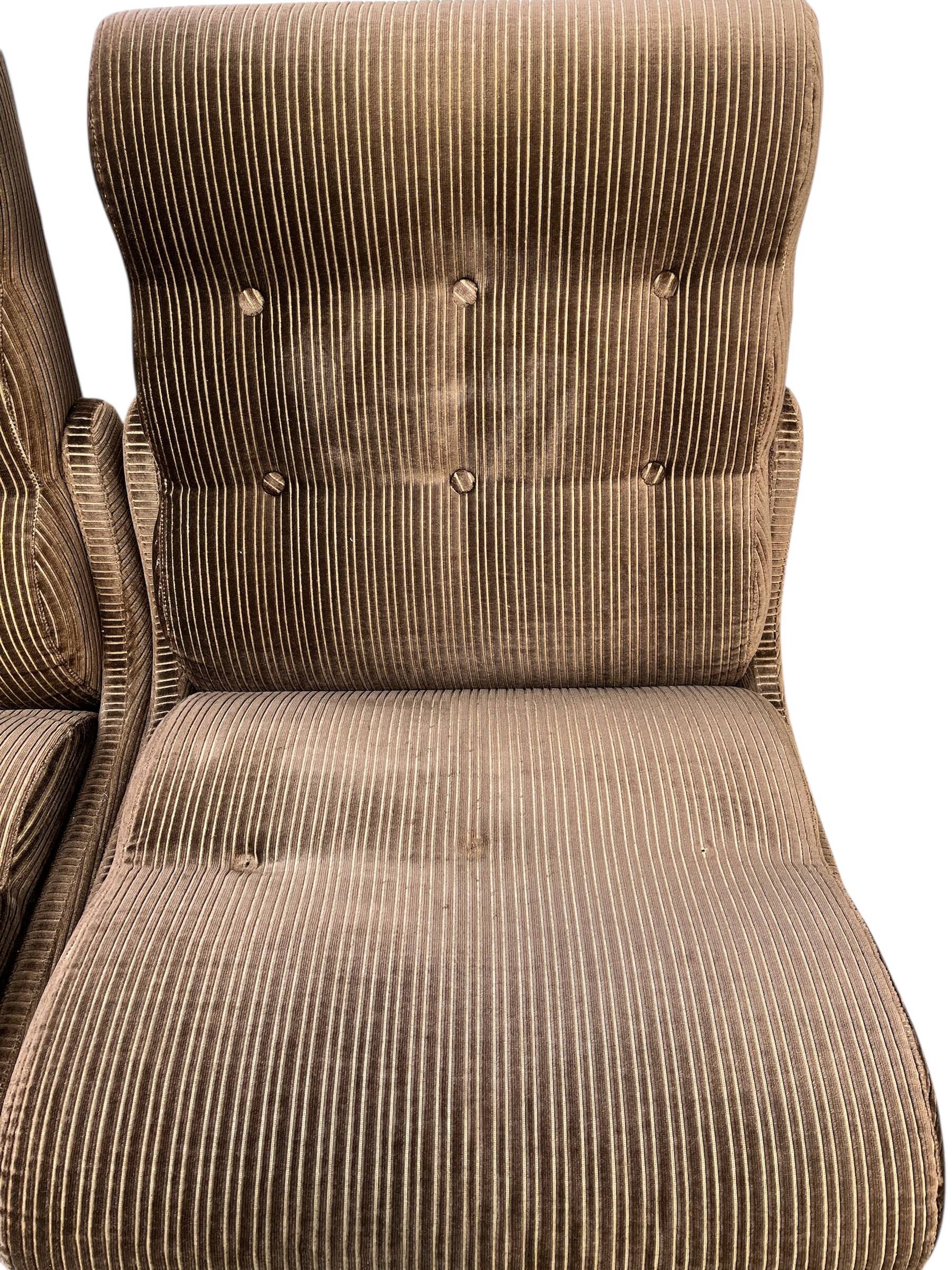 Vintage Two-Seater/Retro Modular Armchairs Armchairs