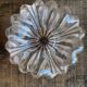 Vintage twisted crystal ashtray in the style of daum #d956