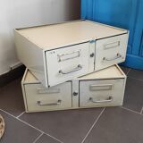 A metal box two drawers 1960